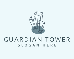 Tower Building Structure logo design