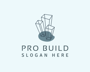 Tower Building Structure logo design