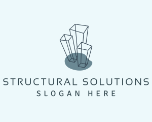 Tower Building Structure logo design