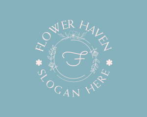 Feminine Flower  Wedding Organizer logo design