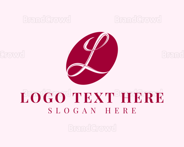 Cursive Business Letter L Logo