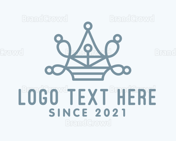 Blue Jewelry Crown Logo