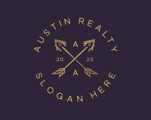 Realty House Arrows logo design