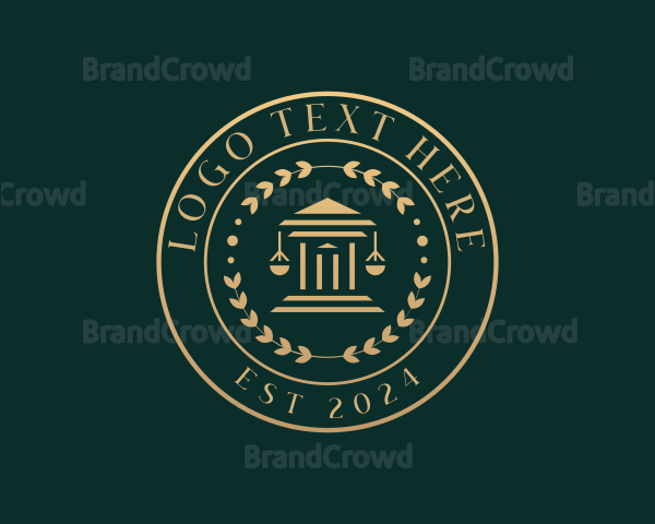 Legal Attorney Courthouse Logo