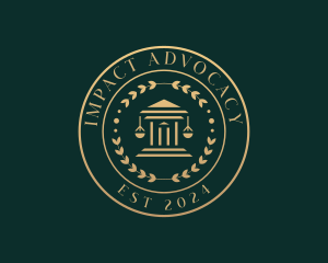 Legal Attorney Courthouse logo design