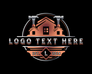 Carpentry - Construction Hammer Carpentry logo design