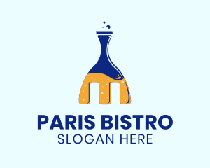 Fork Flask Restaurant logo design