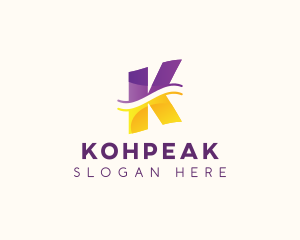 Generic Brand Lettermark K logo design