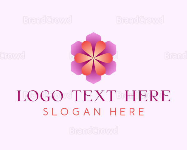 Wellness Floral Flower Logo