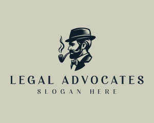 Gentleman Smoking Pipe Logo