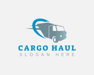 Fast Cargo Truck logo design