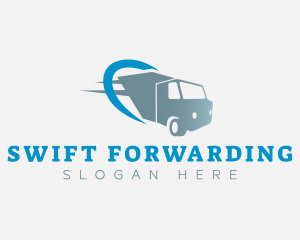 Fast Cargo Truck logo design