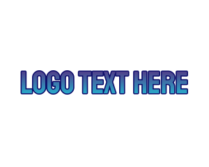 Bold - Bold Gradient Wordmark logo design