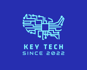 American Cyber Tech Company logo design