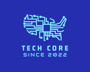 American Cyber Tech Company logo design