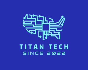 American Cyber Tech Company logo design