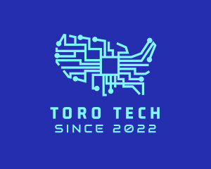 American Cyber Tech Company logo design