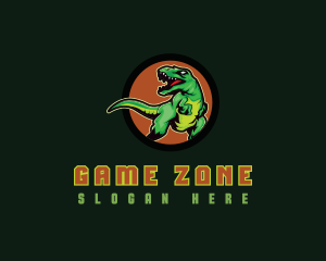 Dinosaur Rex Gaming logo design