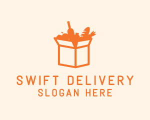 Delivery - Grocery Delivery Box logo design