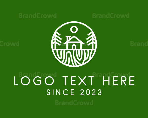 Outdoor Forest Cabin Logo