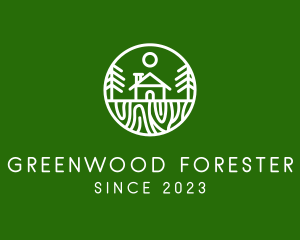 Outdoor Forest Cabin logo design