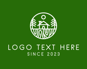 Cabin - Outdoor Forest Cabin logo design