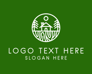 Outdoor Forest Cabin Logo