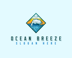 Surf Ocean Wave logo design