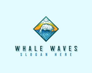 Surf Ocean Wave logo design