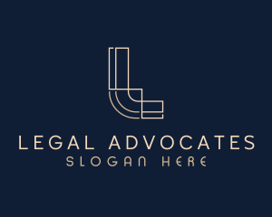 Legal Firm Letter L logo design