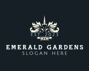 Landscaping Gardening Shears logo design