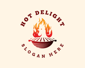 Flame Chicken Grill logo design