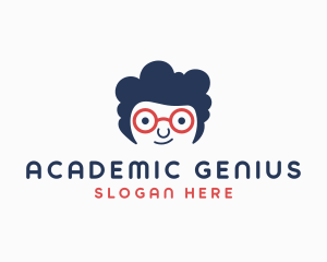 Professor - Genius Geek Kid logo design