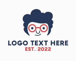 Intelligent - Genius Geek Kid logo design