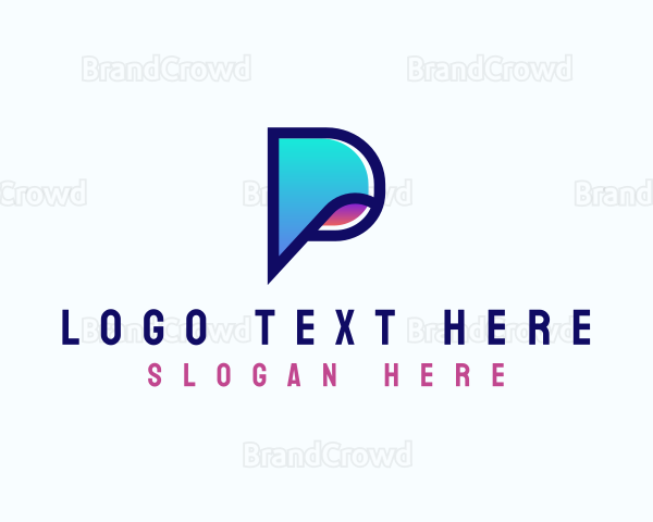 Tech Software App Letter P Logo