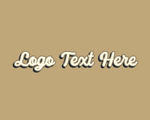 Handwritten - Retro Simple Store Script logo design