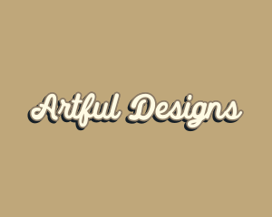 Retro Simple Store Script logo design