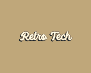 Retro Simple Store Script logo design