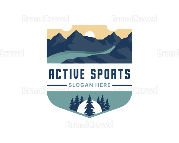 Mountain Outdoor Destination Logo