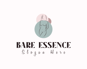 Nude Woman Beautiful logo design