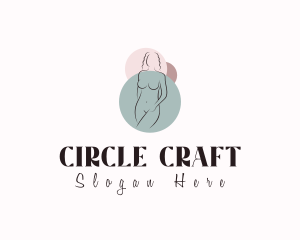 Nude Woman Beautiful logo design