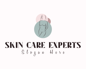 Nude Woman Beautiful logo design