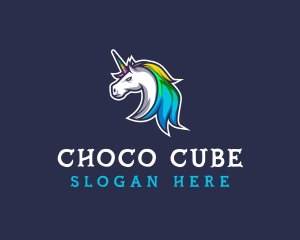 Gay - Mythical Gaming Unicorn logo design