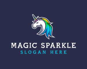 Mythical Gaming Unicorn logo design