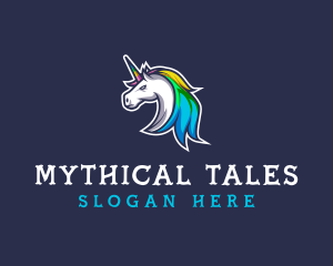 Mythical Gaming Unicorn logo design