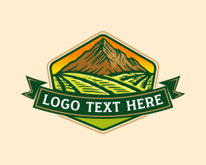 Plant - Agricultural Mountain Farm logo design