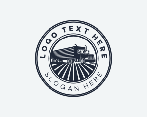 Import - Logistics Truck Transportation logo design