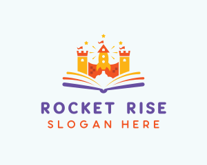 Rocket Castle Book logo design