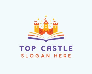Rocket Castle Book logo design