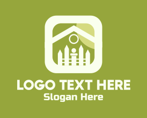 Fence - Home Application Icon logo design